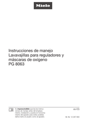 Miele PG 8063 Instrucciones De Manejo