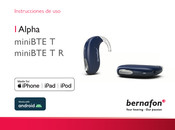 Bernafon Alpha 9 MNB T R Instrucciones De Uso