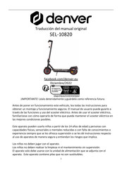 Denver SEL-10820 Traducción Del Manual Original