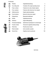 Mafell PF80 Manual De Instrucciones Original