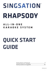 Singsation RHAPSODY SPKA24 Guia De Inicio Rapido