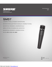 Shure SM57 Manual De Instrucciones