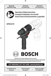 Bosch GFA12-H Instrucciones De Funcionamiento Y Seguridad