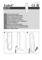 Satel INT-CR Manual De Instrucciones