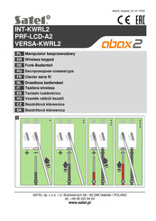 Satel abax2 PRF-LCD-A2 Manual De Instrucciones