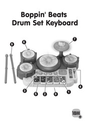 Winfun Boppin' Beats Drum Set Keyboard Manual Del Usuario