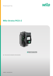 Wilo Stratos PICO-Z Instrucciones De Instalación Y Funcionamiento