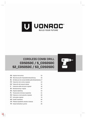VONROC S3 CD505DC Traducción Del Manual Original