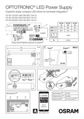 Osram OPTOTRONIC OTi DALI 15/220-240/1A0 NFC Manual De Instrucciones