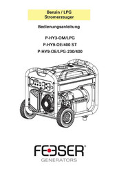 FEESER P-HY9-OE/LPG-230/400 Manual De Instrucciones