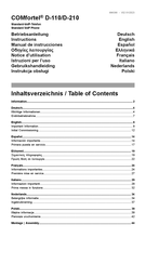 Auerswald COMfortel D-110 Manual De Instrucciones