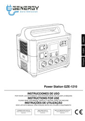 GENERGY GZE-1210 Instrucciones De Uso