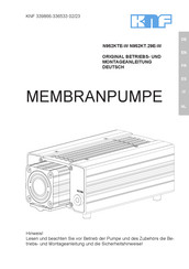 KNF N952KTE-W Manual De Instrucciones