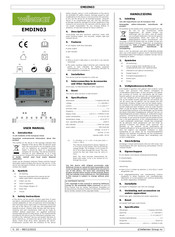 Velleman EMDIN03 Manual De Instrucciones