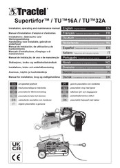 Tractel TU 32A Manual De Instalación, De Utilización Y De Mantenimiento