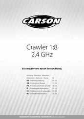 Carson Crawler 1:8 2.4 GHz Manual De Instrucciones