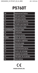 Emos P5760T Manual De Instrucciones