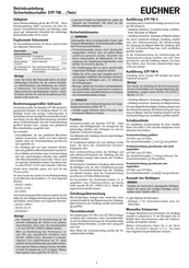 EUCHNER 103910 Manual De Instrucciones
