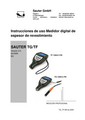 sauter TG Serie Instrucciones De Uso