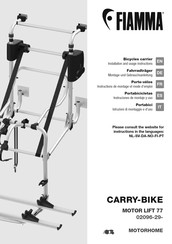 Fiamma MOTOR LIFT 77 Instruciones De Montaje Y Uso