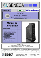 Seneca Z-PC Serie Manual De Lnstalacion