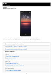 Sony Xperia 1 II XQ-AT52 Guia De Ayuda