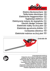 Grizzly Tools EHS 600-59 Traducción Del Manual De Instrucciones Original