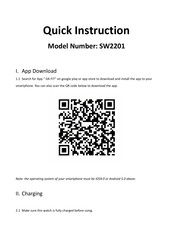 Wiseup SW2201 Instrucción