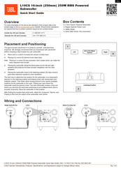 JBL L10CS Guia De Inicio Rapido