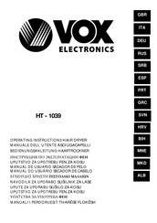 VOX electronics HT-1039 Manual De Usuario