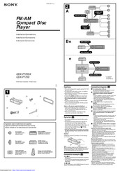 Sony CDX-F7700 Instalación / Conexiones