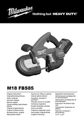 Milwaukee M18 FBS85 Manual Original