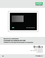 MSA BVC-650 Manual De Uso Y Mantenimiento