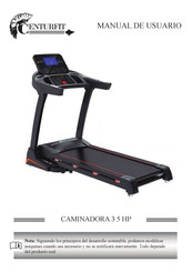 CENTURFIT CAMINADORA 3.5 HP Manual De Usuario