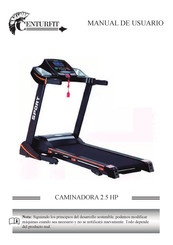 CENTURFIT CAMINADORA 2.5 HP Manual De Usuario