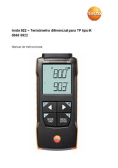 testo 0560 0922 Manual De Instrucciones