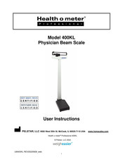 Health O Meter Professional 400KL Manual De Instrucciones