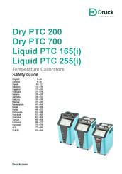 Druck Liquid PTC 165 Manual De Instrucciones