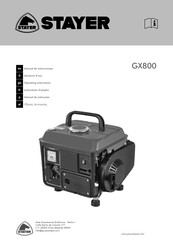 stayer GX800 Manual De Instrucciones