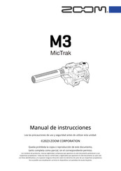 Zoom M3 MicTrak Manual De Instrucciones