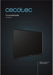 cecotec TV ALH00032N Manual De Instrucciones