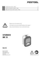 Festool SYSROCK BR 10 Manual De Instrucciones