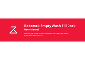 Roborock Empty Wash Fill Dock Manual Del Usuario