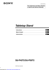 Sony SU-P50T2 Instrucciones