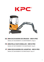 KPC XRE10 PRO Manual De Funcionamiento Y De Mantenimiento