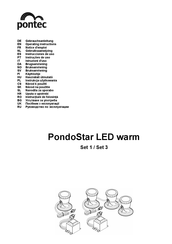 Pontec PondoStar LED warm Set 2 Instrucciones De Uso