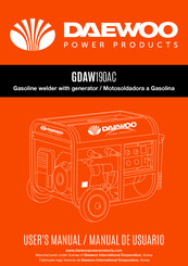 Daewoo GDAW190AC Manual De Usuario