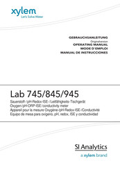 Xylem SI Analytics Lab 745 Manual De Instrucciones