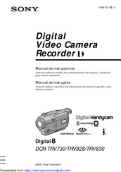 Sony Digital 8 DCR-TRV828 Manual De Instrucciones