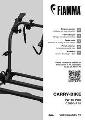 Fiamma RAIL PREMIUM S FAT BIKE Instruciones De Montaje Y Uso